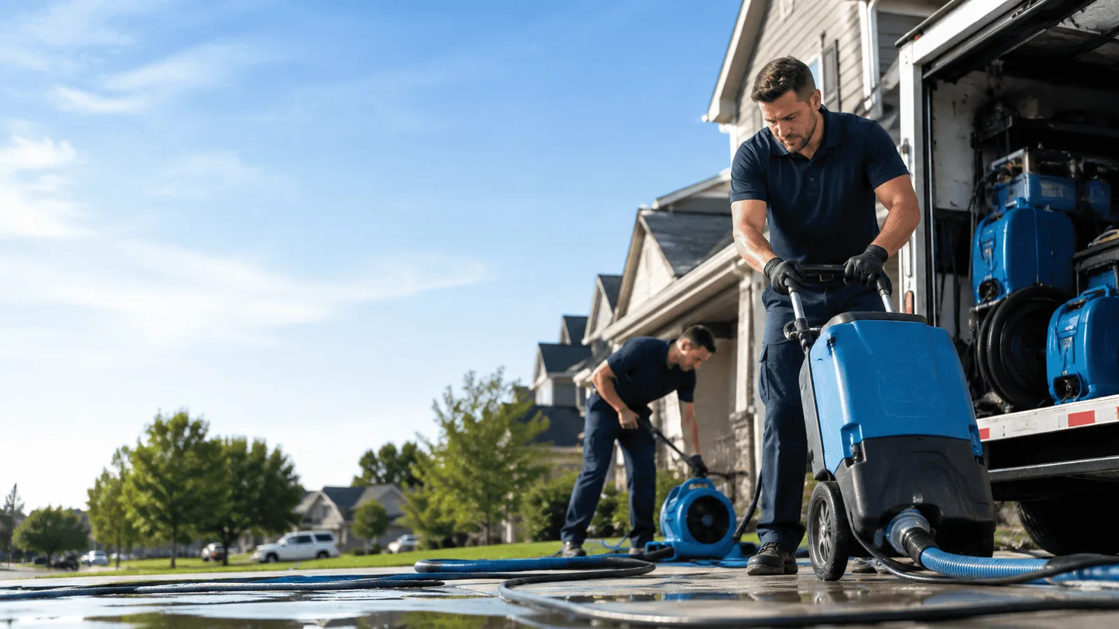 Dehumidification being performed in Hughesville, PA